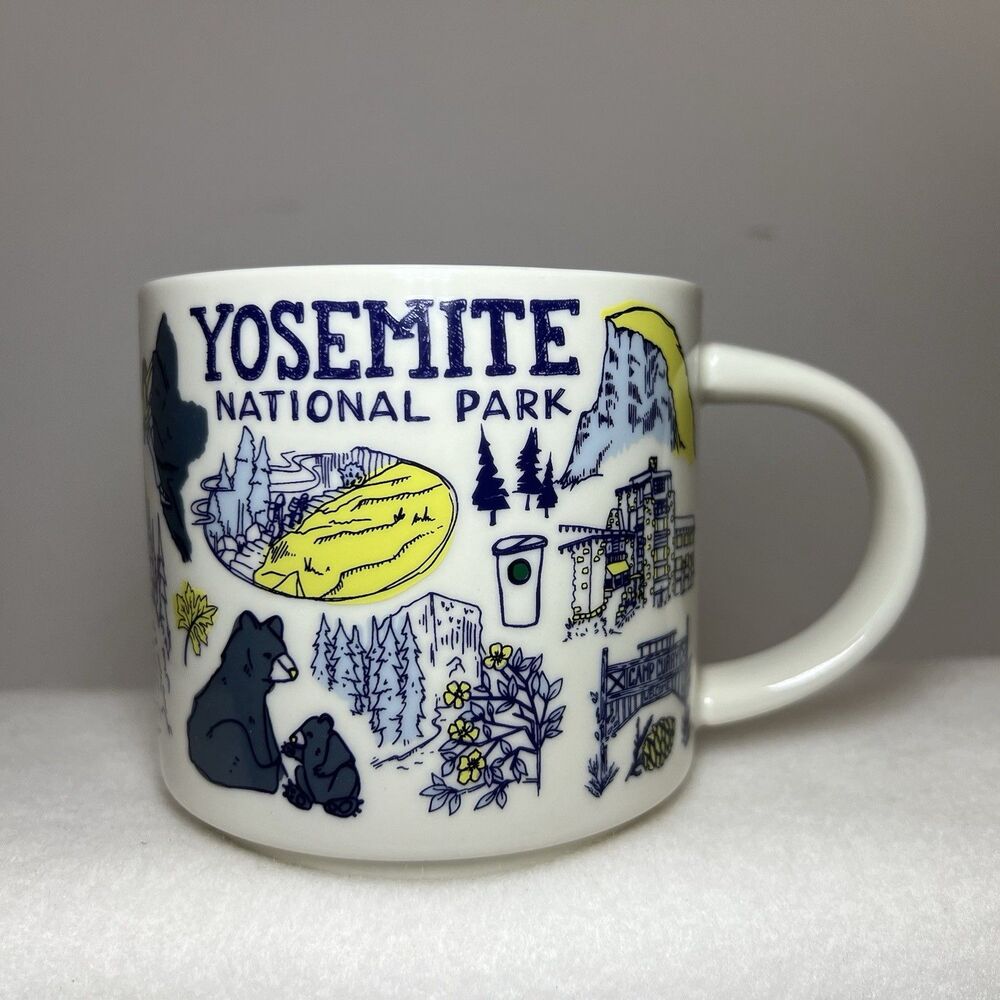 Starbucks YOSEMITE National Park Been There Series 14 Oz Coffee Mug Ex Condition